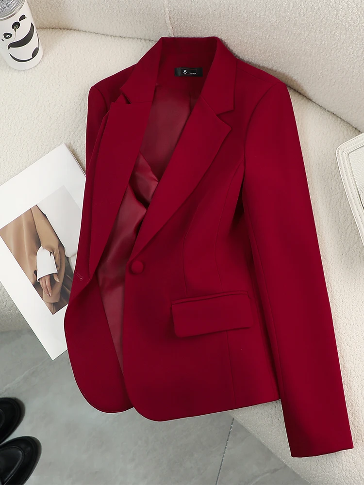 Formal Winter Wear Women Jacket - Blazer para mujer, rojo, verde, Beige,