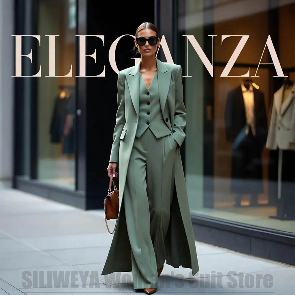 Women Formal Wear Shirts - Elegante Conjunto de Traje de Tres