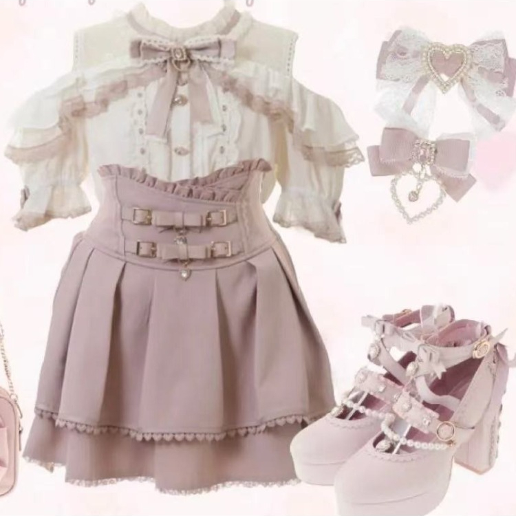 Formal Wear Japan Women - Blusa Lolita Japonesa con Volantes, Linda,