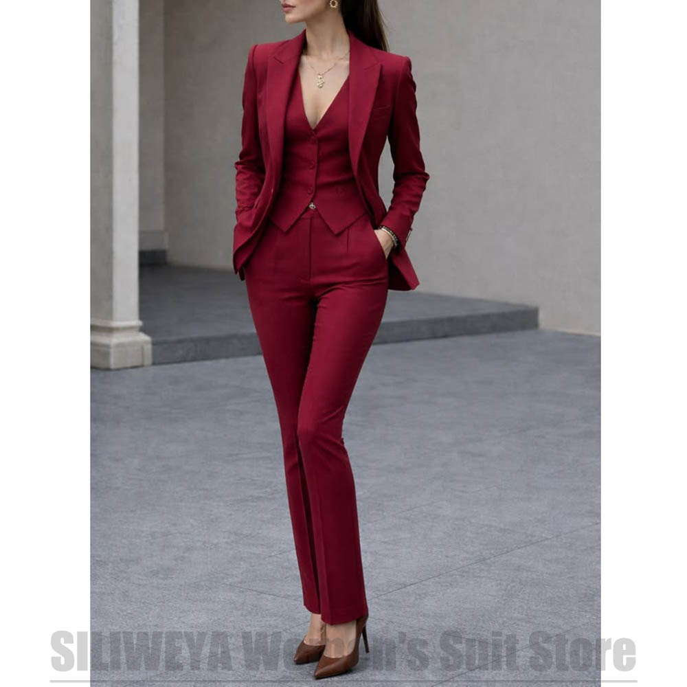 Women Formal Wear Shirts - Conjunto de traje de 3 piezas