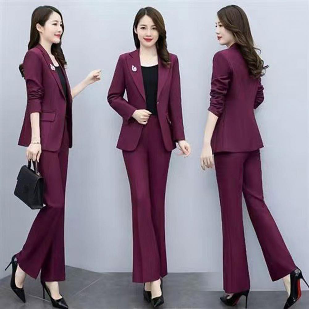 Women Formal Wear Trousers - Conjunto de 2 Piezas para Mujer,