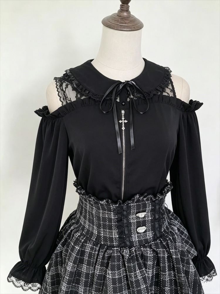 Formal Wear Japan Women - Blusa Dulce Estilo JK para Mujer,