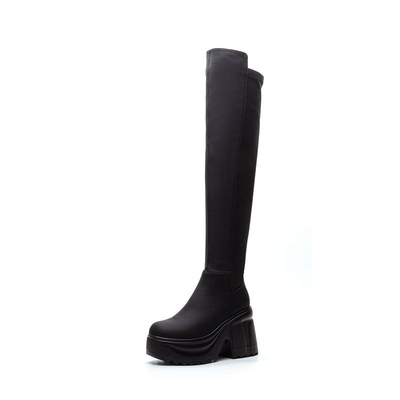 Botas de tacón ancho con suela - Formal Women'S Wear reseña y precio