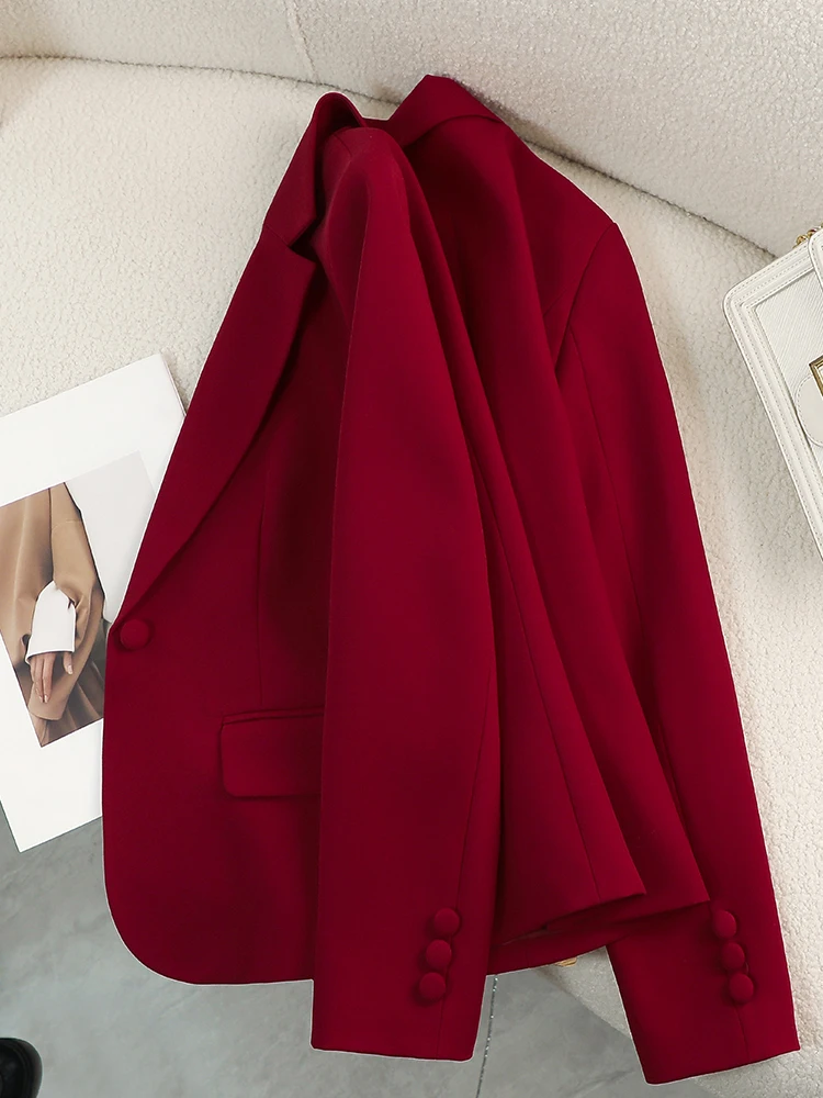 Blazer para mujer, rojo, verde - Formal Winter Wear Women Jacket reseña y precio