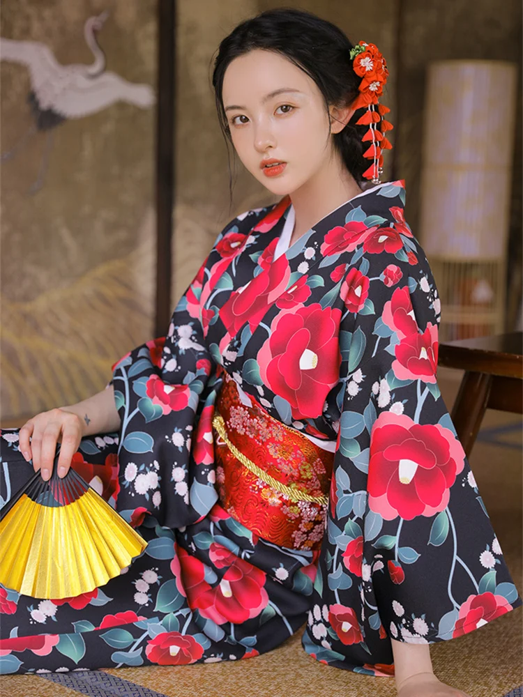 Vestido largo con estampado Fl - Japanese Women Formal Wear reseña y precio