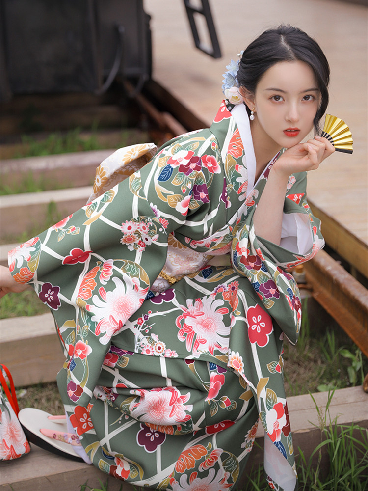 Vestido largo con estampado Fl - Japanese Women Formal Wear reseña y precio