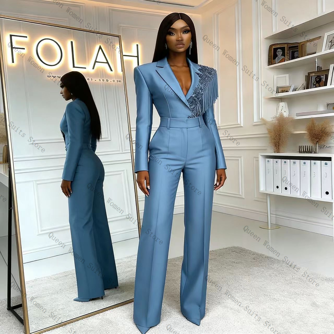 Conjunto de Pantalones de Traj - Women Formal Wear Trousers reseña y precio