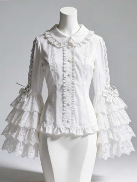 Blusa estilo Lolita con encaje - Formal Wear Japan Women reseña y precio