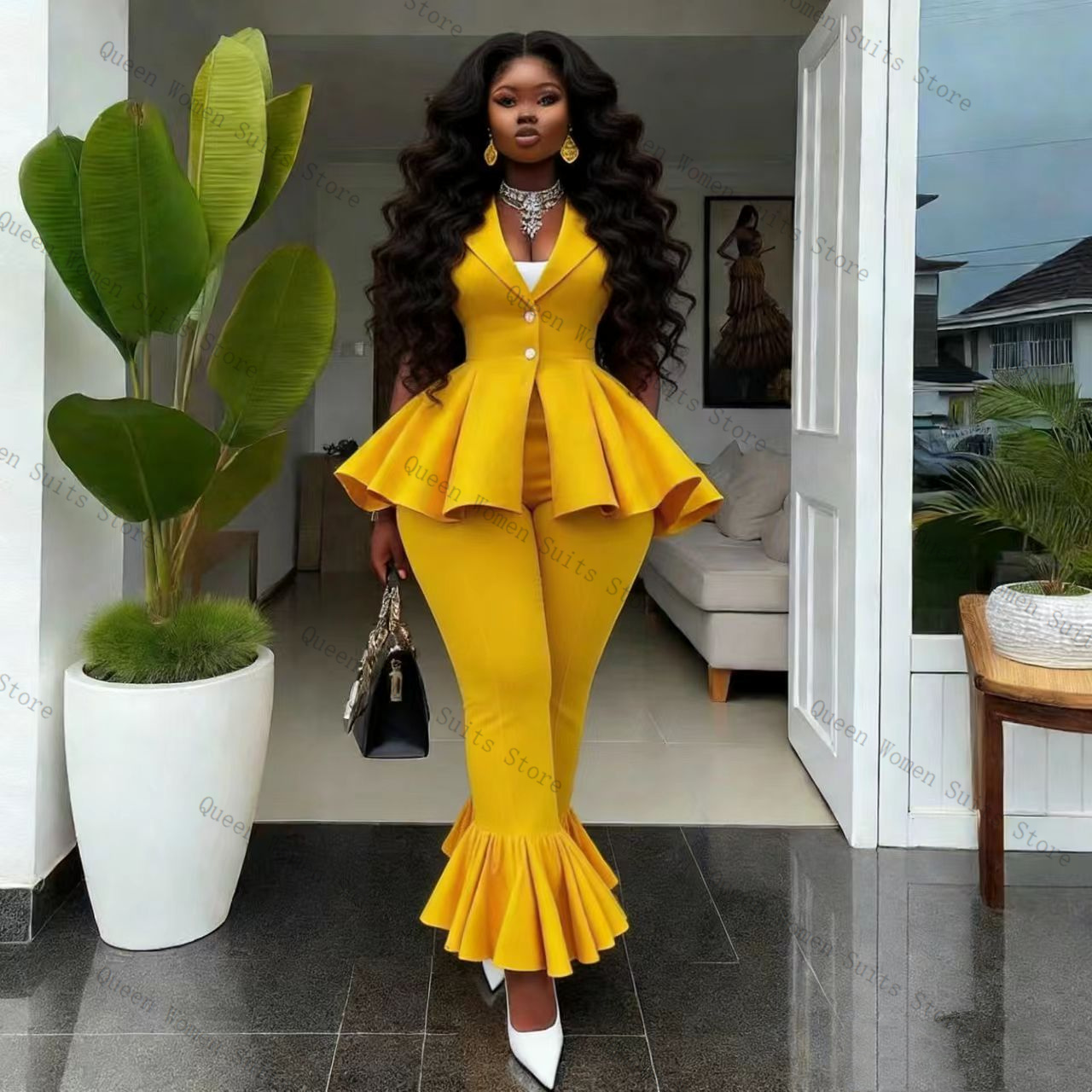 Conjunto de Pantalones de Traj - Women Formal Wear Trousers reseña y precio