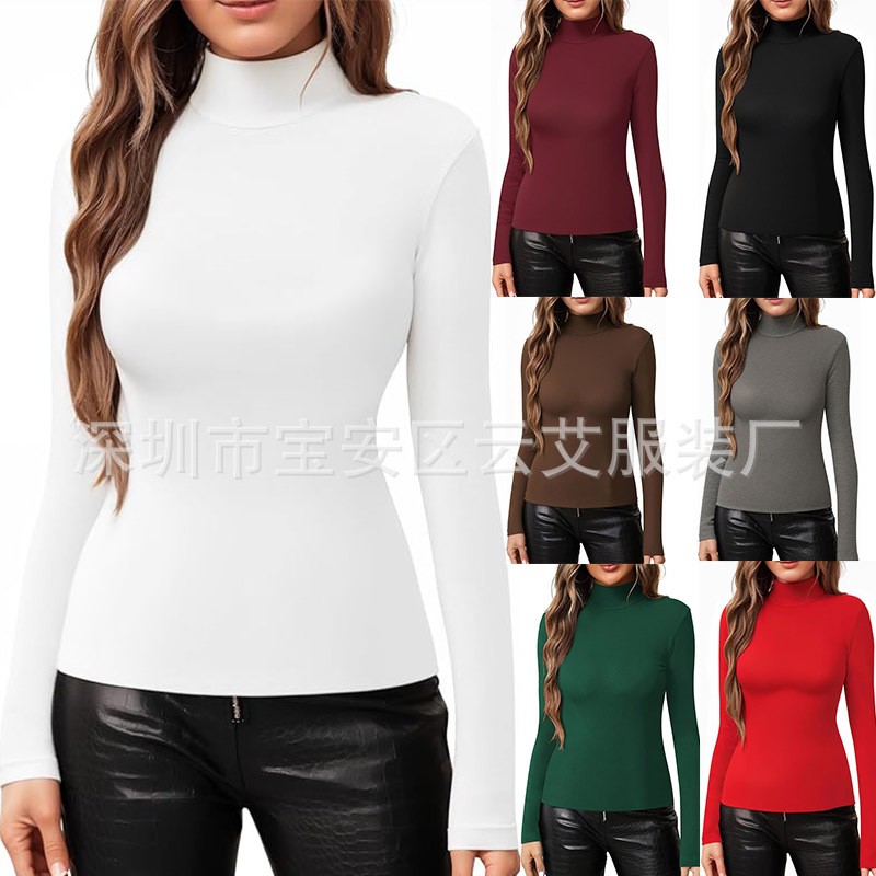 Camiseta de punto de cuello al - Turtleneck Bodysuit Office reseña y precio
