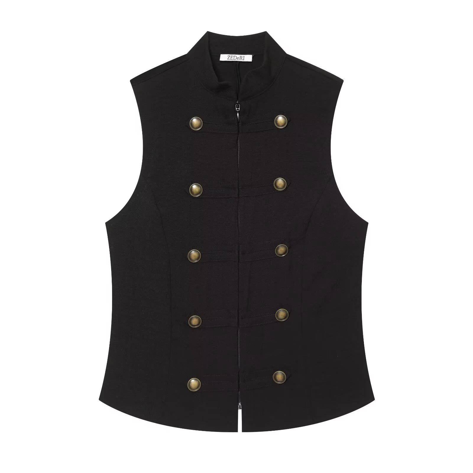 Camisa sin mangas ajustada con - Women Formal Wear Shirts reseña y precio