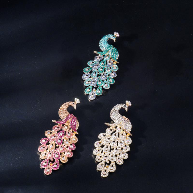 Broche de pavo real único para - Women Formal Wear Look reseña y precio