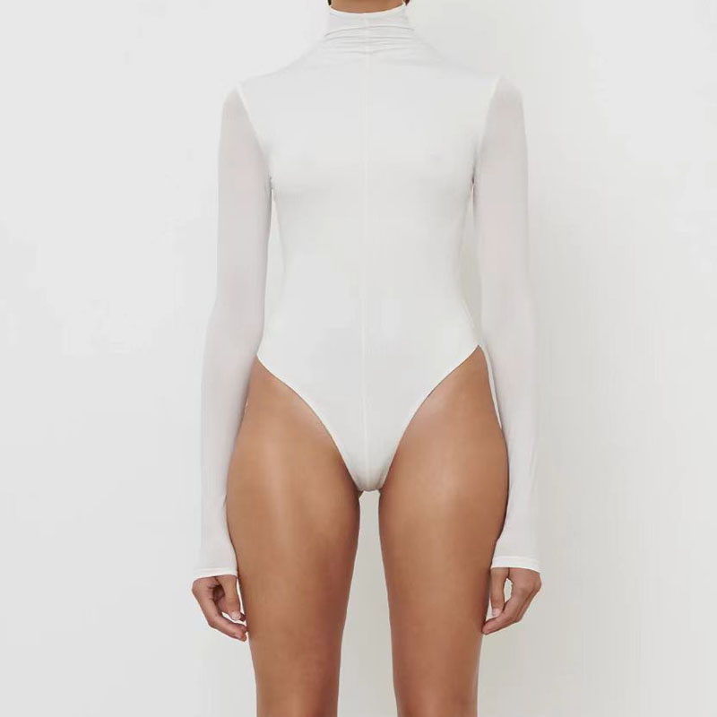 Body de Manga Larga con Cuello - Turtleneck Bodysuit Office reseña y precio