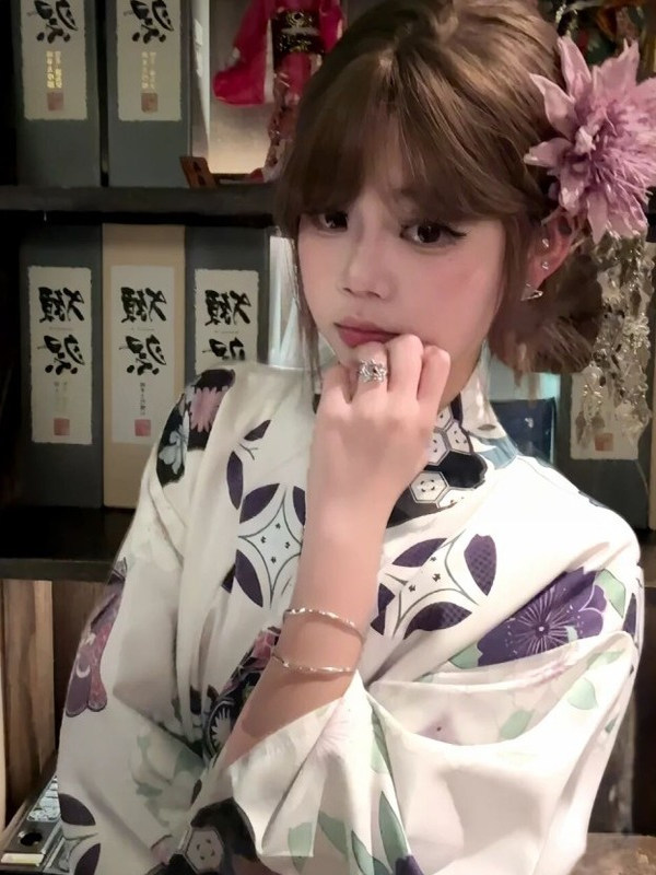 Kimono Tradicional Morado para - Japanese Women Formal Wear reseña y precio
