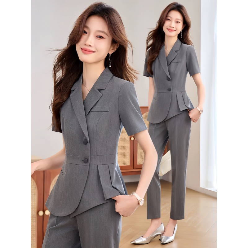 Traje profesional delgado azul - Women Formal Wear Shirts reseña y precio